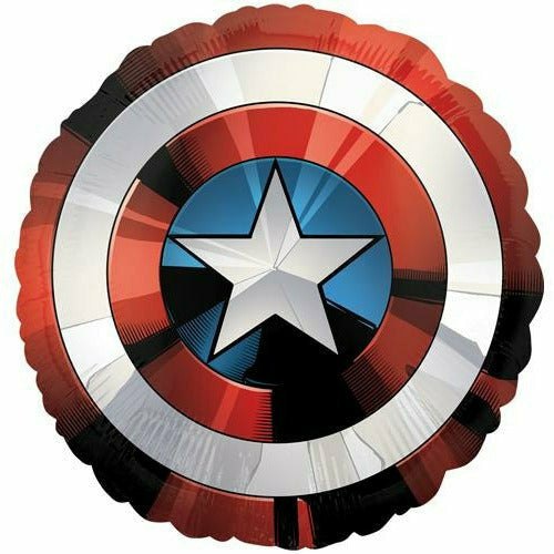 Burton and Burton BALLOONS 153 28&quot; Captain American Shield Foil