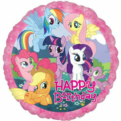 Burton and Burton BALLOONS 154 My Little Pony Happy Birthday 17" Mylar Balloon