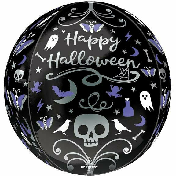 Burton and Burton BALLOONS 16"PKG ORBZ MOONLIGHT HALLOWEEN