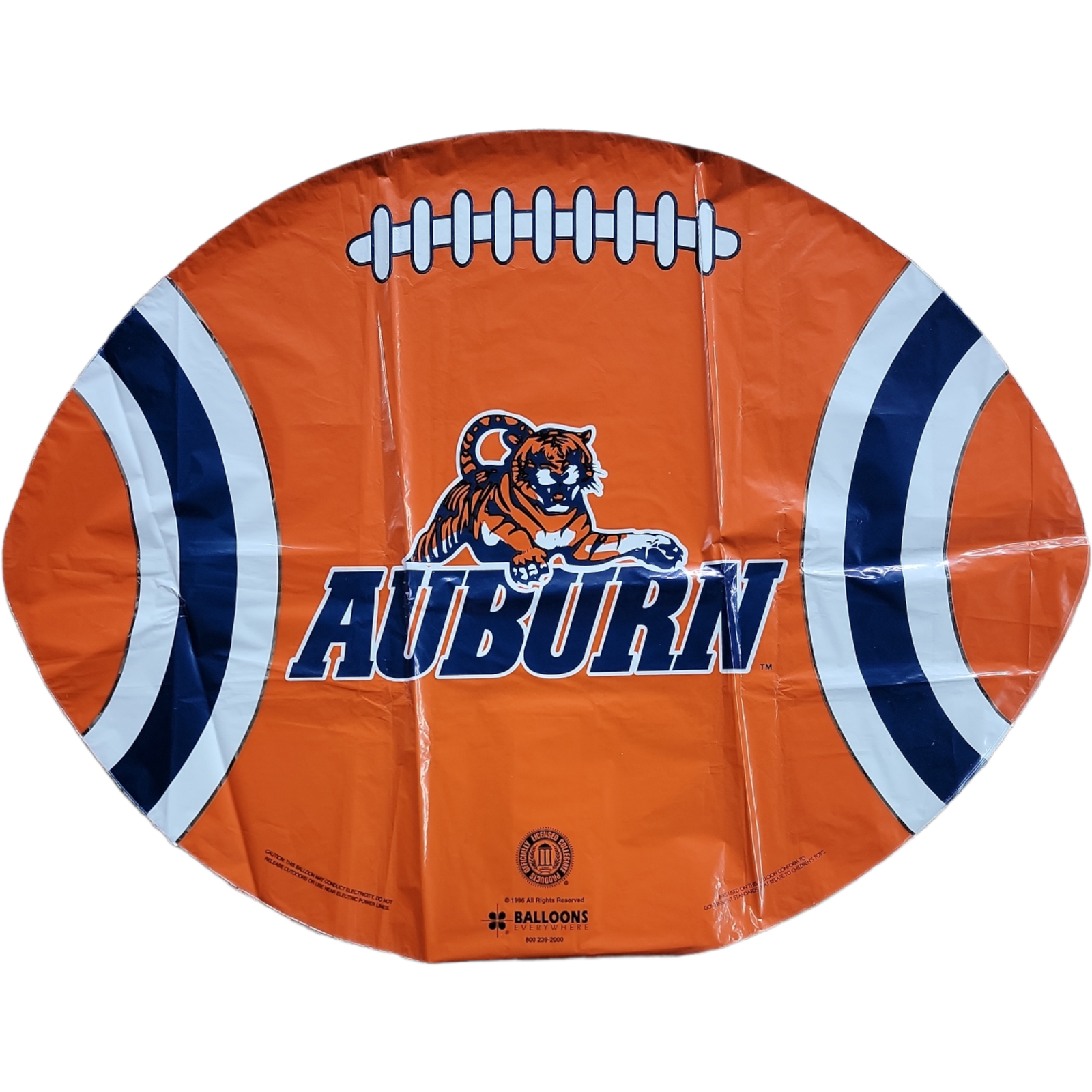 Burton and Burton BALLOONS 17" Auburn Tigers Football Mylar Balloon