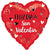 Burton and Burton BALLOONS 17" Happy Valentines Day - Feliz Dia De San Valentin - Heart Shaped Balloon