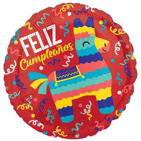 Burton and Burton BALLOONS 17"PKG FELIZ CUMPLEANOS FIESTA BALLOON