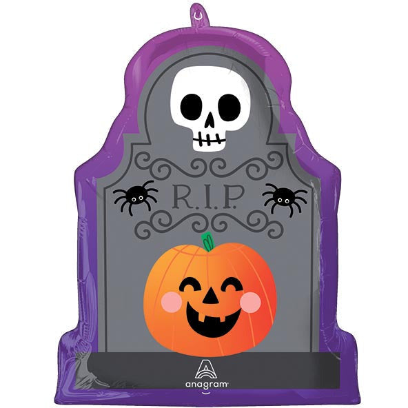 Burton and Burton BALLOONS 18&quot; FUN SPOOKY TOMBSTONE SHAPED FOIL BALLOON