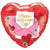 Burton and Burton BALLOONS 18" Valentines Love Letter Heart Shaped Foil Ballloon
