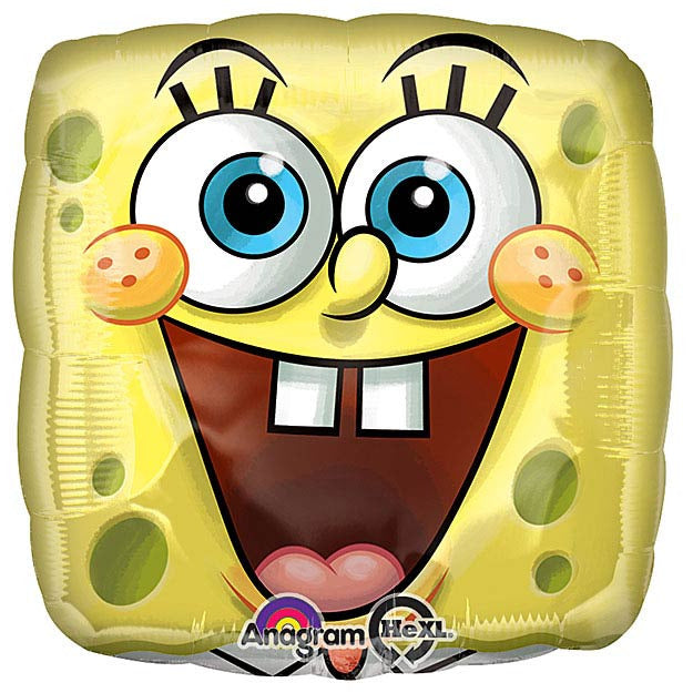 Burton and Burton BALLOONS 190 17&quot;PKG SQUARE SPONGEBOB BALLOON