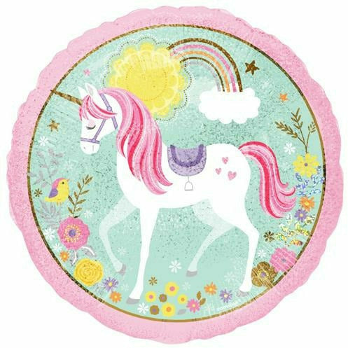 Burton and Burton BALLOONS 216A 18" Believe in Unicorns Foil