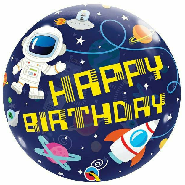 Burton and Burton BALLOONS 218A  Outer Space Bday Bubble Foil