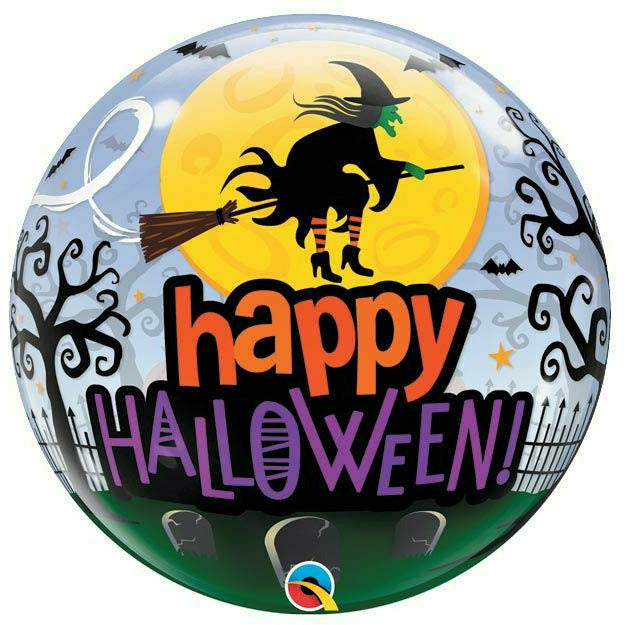 Burton and Burton BALLOONS 22&quot;PKG HALLOWEEN WITCH HAUNTING BUBBLE -T11