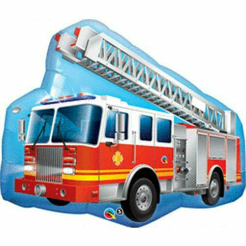 Burton and Burton BALLOONS 222A 36&quot; Fire Truck Jumbo Foil