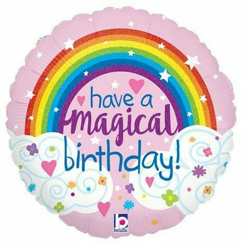 Burton and Burton BALLOONS 224 18&quot; Have a Magical Birthday Foil