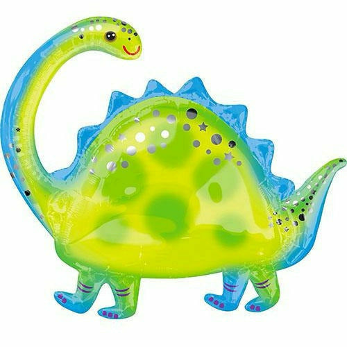 Burton and Burton BALLOONS 232A 32&quot;  Brontosaurus Dinosaur Jumbo Foil