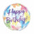 Burton and Burton BALLOONS 239 Happy Birthday Watercolor Butterflies Foil Balloon