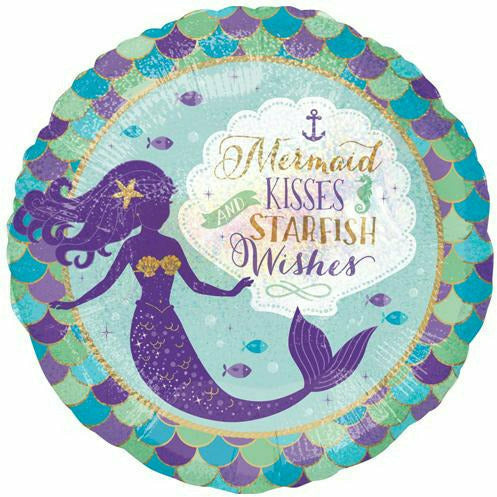 Burton and Burton BALLOONS 248A Mermaid Wishes Foil