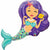Burton and Burton BALLOONS 249 38" Enchanting Mermaid Jumbo Foil