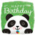 Burton and Burton BALLOONS 264 18" Panda Birthday Foil