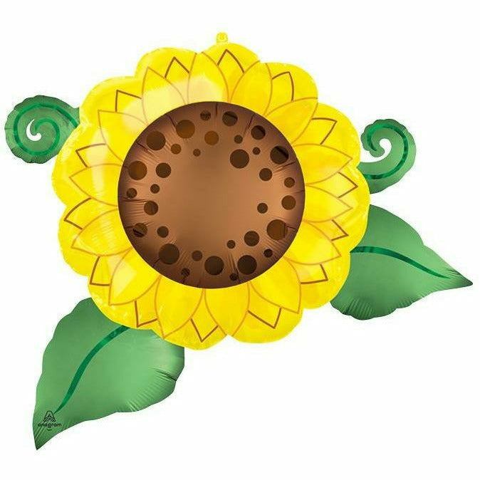 Burton and Burton BALLOONS 279A 30&quot; PKG SUNFLOWER SHAPE SATIN LUXE