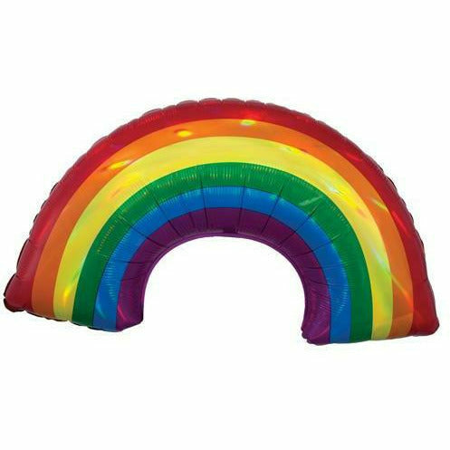 Burton and Burton BALLOONS 286 34" Iridescent Rainbow Jumbo Foil