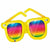 Burton and Burton BALLOONS 287 42" Rainbow Stripe Sunglasses Foil