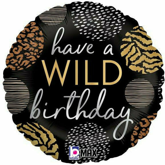 Burton and Burton Balloons 296 18"PKG WILD BIRTHDAY