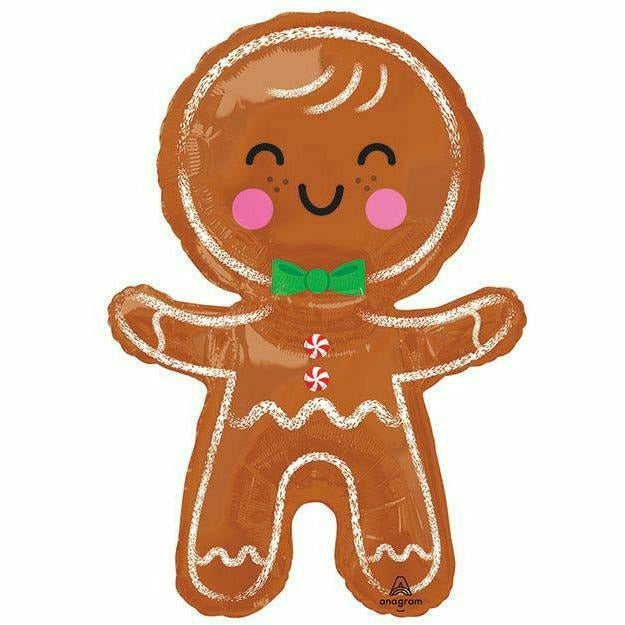 Burton and Burton Balloons 31&quot;PKG HAPPY GINGERBREAD MAN