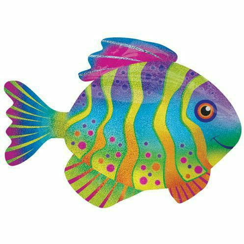 Burton and Burton BALLOONS 310 33&quot; Rainbow Fish Jumbo Foil