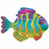 Burton and Burton BALLOONS 310 33" Rainbow Fish Jumbo Foil