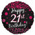 Burton and Burton BALLOONS 314A Happy 21st Birthday Pink Black 18" Mylar Balloon