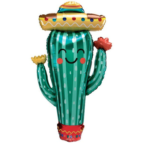 Burton and Burton BALLOONS 331 38" Fiesta Cactus Foil Balloon