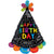 Burton and Burton BALLOONS 336A Birthday Hat Doodles 31" Mylar Balloon