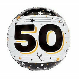 Burton and Burton BALLOONS 337 17" 50 BLACK GOLD