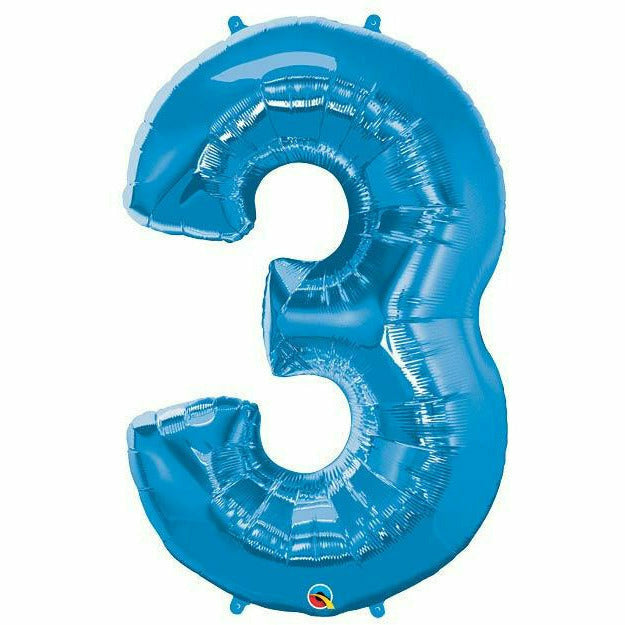 Burton and Burton BALLOONS 34&quot;PKG SAPPHIRE BLUE THREE