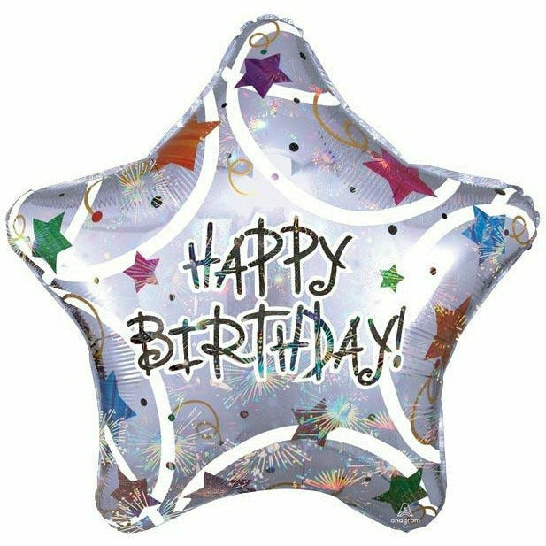 Burton and Burton BALLOONS 360 32&quot; Birthday Star Foil