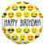 Burton and Burton BALLOONS 371 18" Emoji Happy Birthday Foil