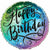 Burton and Burton BALLOONS 376 17" Rainbow Ombre Happy Birthday Foil