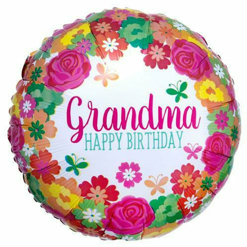 Burton and Burton BALLOONS 379 17&quot; Grandma Happy Birthday Foil