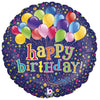 Burton and Burton BALLOONS 389 18" Happy Birthday Bunch Foil Balloons