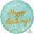 Burton and Burton BALLOONS 389 18" Prismatic Confetti Happy Birthday Foil