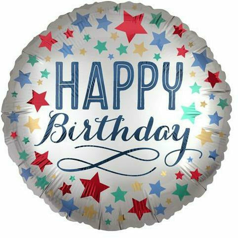 Burton and Burton BALLOONS 398 18" Star Happy Birthday Foil