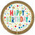 Burton and Burton BALLOONS 408 18" Happy Birthday Gold Marquee Dots Foil