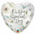 Burton and Burton BALLOONS 418A 18" Special Day White Flowers Foil