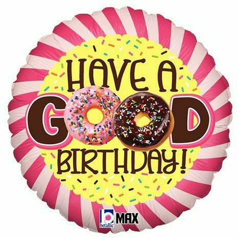 Burton and Burton BALLOONS 431 18&quot; Donuts Have a Good Birthday Foil