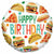 Burton and Burton BALLOONS 433 21" Mighty Food Happy Birthday Foil
