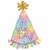 Burton and Burton BALLOONS 436 34" Open It's Your Day Party Hat Jumbo Foil