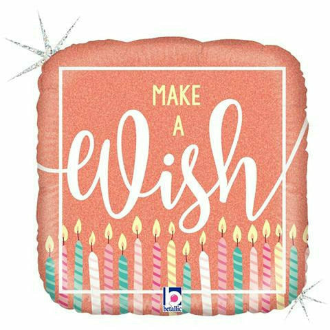 Burton and Burton BALLOONS 442 18&quot; Make a Wish Foil