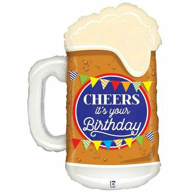 Burton and Burton BALLOONS 449 34" Cheer Birthday Foil