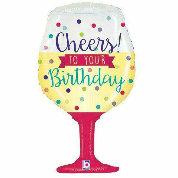 Burton and Burton BALLOONS 459 34&quot; Cheers to Birthday Foil