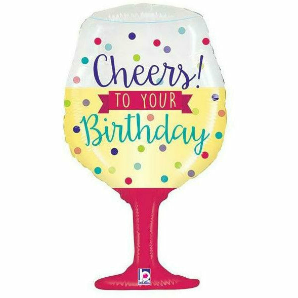 Burton and Burton BALLOONS 459 34" Cheers to Birthday Foil