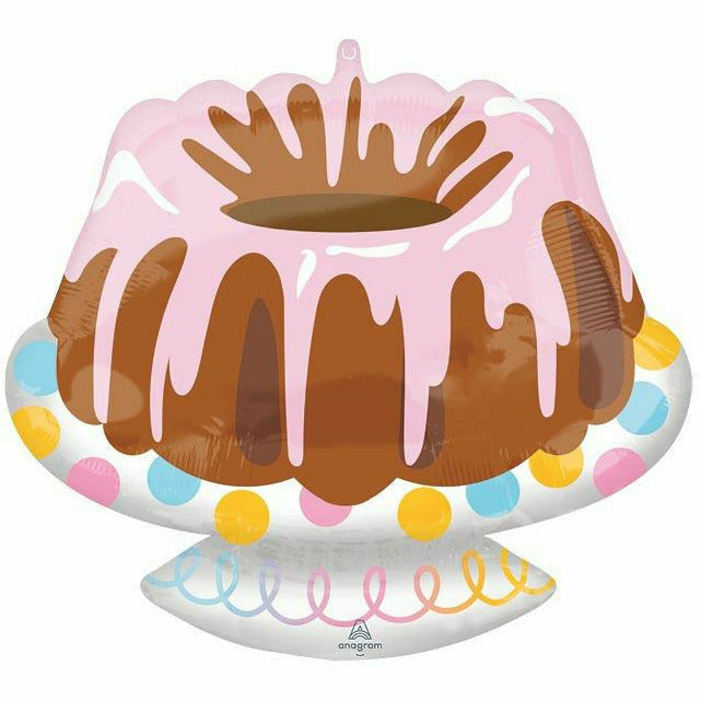 Burton and Burton BALLOONS 464 17&quot; Bundt Cake Shape Foil