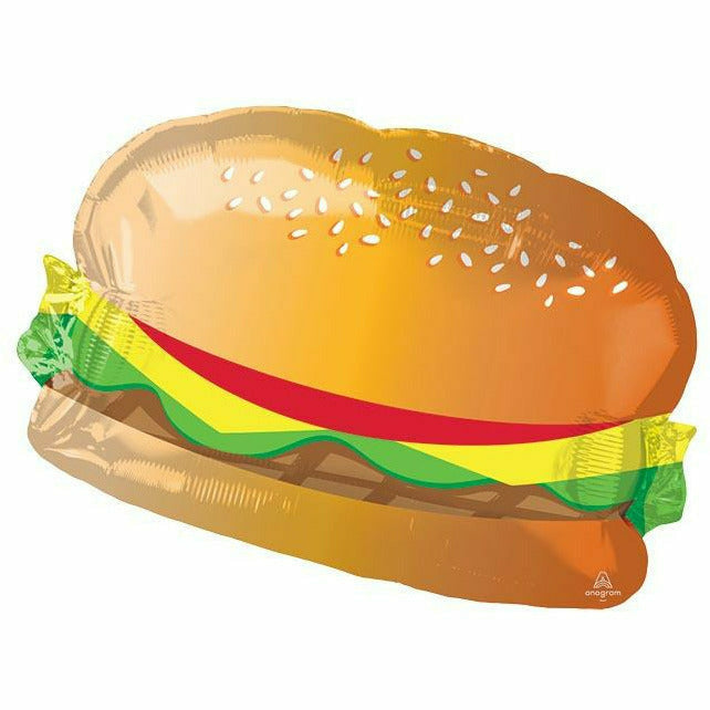 Burton and Burton BALLOONS 471 26&quot; Hamburger With Bun Jumbo Foil