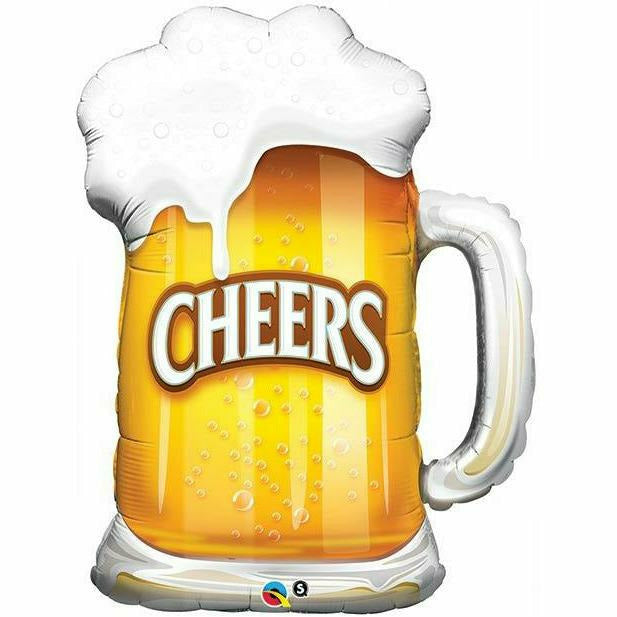 Burton and Burton BALLOONS 472 35&quot; Cheers Beer Shape Foil